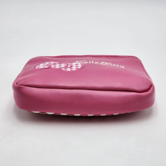 Sanrio 2007 Hello Kitty Woven Zipper Cosmetic Pencil Pouch Bag - Picture 4 of 8